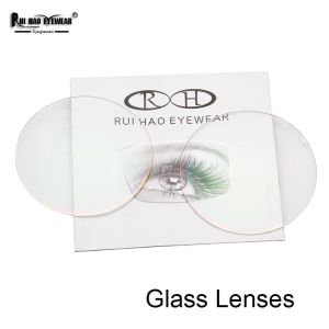 Rui Hao Eyewear Brand 1.70 Index Glass Lenses Customizable Optical Prescription Eyeglasses with HMC Reflective Coating for Eyeglasses