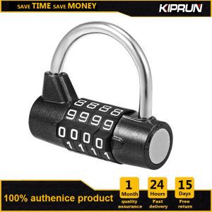 KIPRUN 4 Digit Combination Lock Heavy Duty Lock Resettable Digit Combo Weatherproof Security Padlock Luggage Travel Lock for Toolbox Closet Gym Locker Bicycle Luggage Cabinet