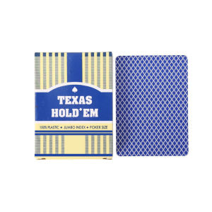Texas Holdem Poker Plastic Card Kartu Remi Bahan Plastik Pvc Waterproof Playing Card