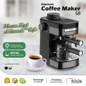 BOLDE Espresso Coffee Maker G8 Coffee Machine Mesin Kopi Espresso dengan Foam Stick