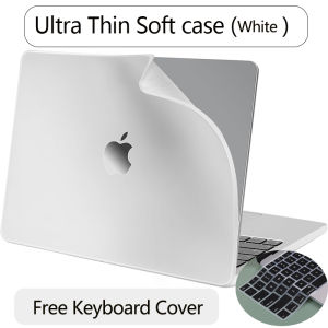 ใหม่ล่าสุดนุ่มบางพิเศษสำหรับแมคบุ๊กโปรแอร์13นิ้ว2020 M1 A2289 A2251 A2179 A2338 A2337 Touch Bar Retina 13 16 A2141 2017 Air 13 A1466ฟรีแป้นพิมพ์ซิลิโคนผิว