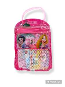 DE ROYALE - Paket Alat Tulis Study Set 7 In 1 Karakter Kartun Model Tas Tenteng