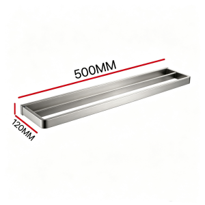 【Super low price】Brushed Stainless Steel Towel RackToilet Paper Holder Robe Hook Towel Bar Toilet Brush Glass Bathroom Shelf Bathroom Accessorie