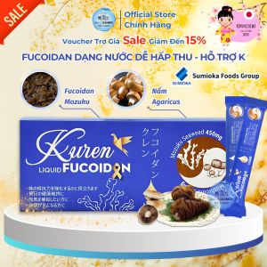 [NSF1111 Giảm 111K] Tảo Biển Xanh FUCOIDAN KUREN Okinawa Nhật Bản - Hộp 30 Gói Hỗ Trợ Điều Trị Ung Thư Chính Hãng
