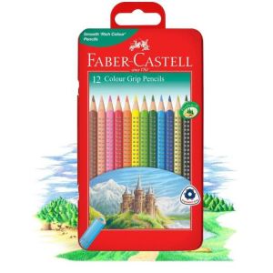 Faber Castell Color Grip Pencils 12/24/2- (METAL TIN) (BOX)