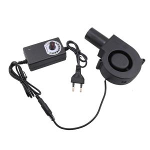 Multifunctional 12V Waste Oil Burners Blower Fan 100-240V Input 35CFM Suitable for BBQ Firewood Stove and Metal Smelting