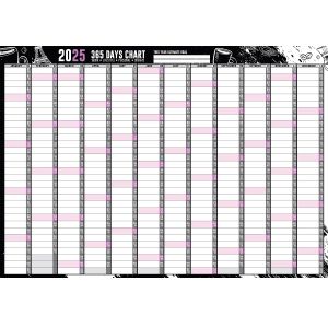 [ HQ 2025 ] KALENDAR CARTA TAHUNAN 365 HARI / A3 WALL DESK CHART CALENDAR 2025 PLANNER #MENAAMI