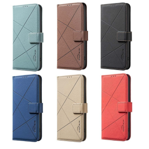 Leather Phone Case For For Iphone XR XS Max 15 16 16E 17 Air Plus Pro Max Wallet Flip Cover With Card Holder