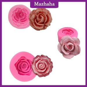 Mazhaha 3D Flower Rose shape Silicone Fondant Soap Cake Mold Cupcake Baking Tool
