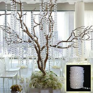 [COD Arrived within 3 days]99FT Garland Diamond Acrylic Crystal Bead Curtain Wedding DIY Party Decor