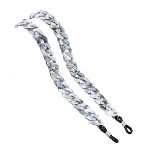 Colorful Eyeglasses Neck Cord Secure Grip Acrylic Glasses Retainer Comfortable Glasses Holder Daily Wear Accessories