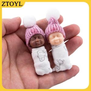ZTOYL  Đồ trang trí PVC mô phỏng cho trẻ sơ sinh đồ chơi tay cầm búp bê ngón tay quần áo thật ngẫu nhiên
