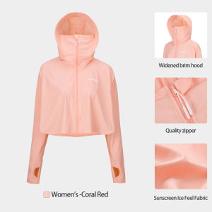 Cameljeans กันแดดกลางแจ้ง Cclothing เสื้อแจ็คเก็ตกันยูวีของผู้หญิงผ้าไอซ์ซิลค์ระบายอากาศได้ดีป้องกันแสงแดด