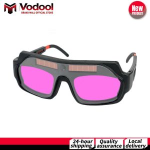 High-Quality Auto Dimming Welding Goggles with Solar Power for Argon Arc Welding Eye Protection and Safety Assurance