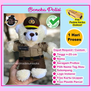 BONEKA SERAGAM PERSIT Ukuran 25cm BONEKAHANDMADESUKASUKA BONEKA WISUDA MURAH POLISI TNI PELAYARAN KADO KILAT SEHARI JADI