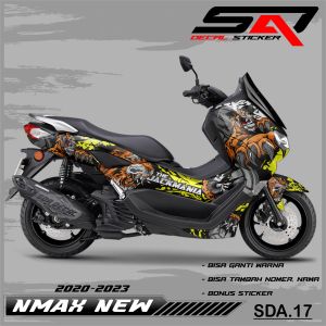 Decal Sticker Custoom Full Body NMAX NEW 2020-2023 Decal Stiker Variasi Motor NMAX NEW SDA.17