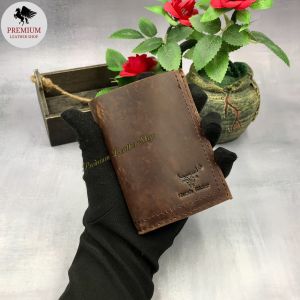 Rush Rider Full Grain Cow Leather Card Holder Wallet Credit Card Holder Men Kad Holder Mini Purse