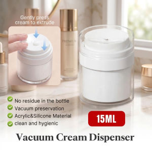 【SG Ready Stock】Travel Airless Pump Cream Jar Vacuum Dispenser Bottle Refillable Pump Eye Cream Perfume Atomizer 15ml/30ml/50ml