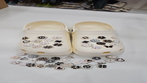 Sticker Jibitz Charm kim loại gắn giày dép sục đa dạng mẫu B22