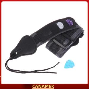 Miễn phí vận chuyển✨ Có thể điều chỉnh guitar điện Dây đeo với 3 Guitar Picks chủ sở hữu PU da kết thúc Acoustic Guitar Bass dây đeo vành đai phụ kiện