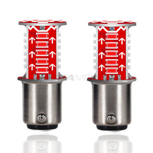 SEAMETAL 1157 BAY15D LED Car Brake Lights 12V Flowing Flash Light Bulbs CanBus Lamp Reverse Turn Signal Light
