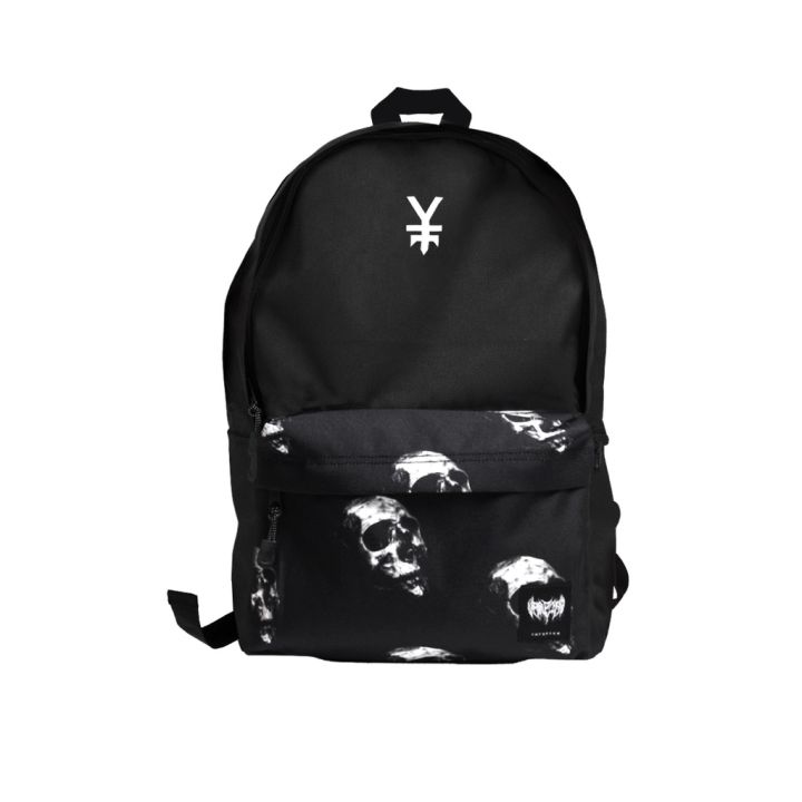 Vampire Kingdom Bagpack Basic Printed Tas Ransel Backpack Hitam