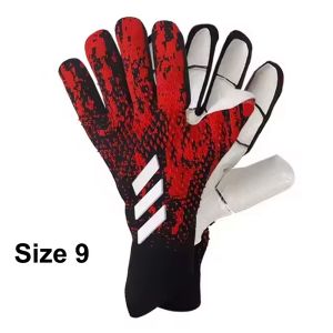 DFGFIN 1Pair ป้องกันนิ้ว ถุงมือผู้รักษาประตู ป้องกันการลื่น ยางหนา ฟุตบอลแฮนด์ ทนทาน ระบายอากาศได้ดี ถุงมือฟุตบอล ผู้ใหญ่ เด็ก