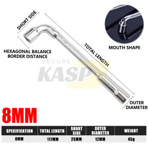 8mm To 19mm L Type Socket Wrench Six Corners Perforated For Mechanic Repair Tool