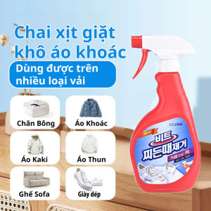 Chai xịt giặt khô quần áo giày dép Lion Hàn Quốc 500ml làm sạch siêu tốc an toàn