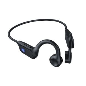 Open Ear Earphone BluetoothAir Conduction American Technology Earphone Headset Bluetooth Digital LED Tahan Air Headset In-ear Stereo Konduksi tulang headset stereo bass