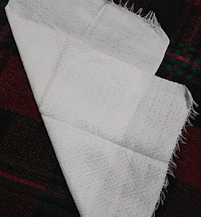 Inabel Ilocos Hand Towels (3 pcs: White-25in x 15in)