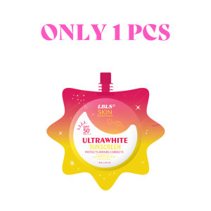 Ultra-White Long-Lasting Moisturizing Whitening Sunscreen Lotion SPF50+ Silky Texture Sunscreen Lotion Brightens Skin Long-Lasting Sunscreen Waterproof And Sweatproof UVA/UVB Protection Prevent Sunburn Repair Sunburned Skin Skin Care Sunscreen Lotion 50ML