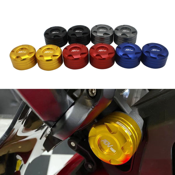 SEMSPEED Motorcycle CNC Windshield Adapter decorative Bolt Screws Cover For Honda ADV160 ADV 160 2022-2023 2024