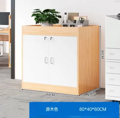 File Cabinet Office Simple Modern Office Cabinet Low Partition Cabinet With 2 Doors And Upper Shelves 10159