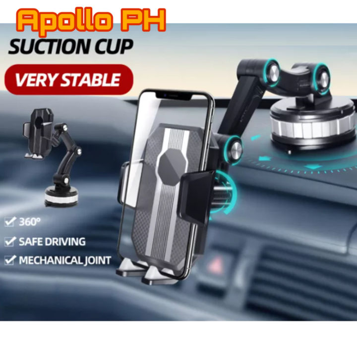 Car Phone Holder Stand 360° Suction Cup Mobile Phone Support Car Mounts ...
