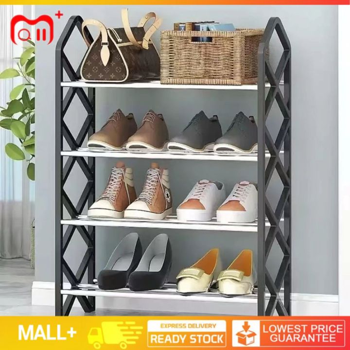 4 Layer Shoe Rack Assembled Storage Rack Shoe Rack Rhombus Assembly ...