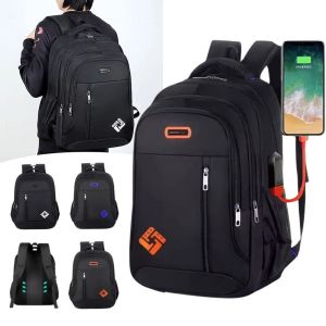 DYJKOUG có cổng sạc USB Ba lô sổ tay doanh nghiệp Dung lượng lớn Đa chức năng Ba lô du lịch Túi xách laptop Chống thấm nước Túi máy tính thông thường dành cho cắm trại