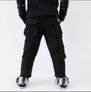 Celana Cargo Anak Laki-Laki Motif Cetak Grafis/Polos Pinggang Elastis Usia 2-15 Tahun