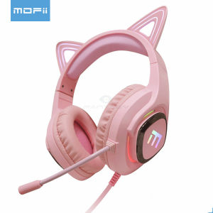 Fantasy E Life MOFii Gaming Headphone Cute Headset Earphone Stereo Microphone RGB Light EP061