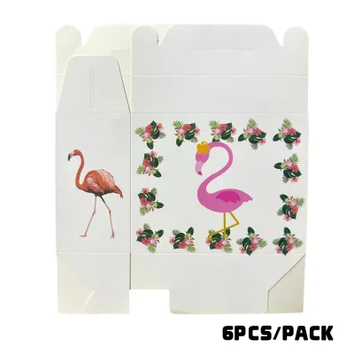 6Pcs/pack Cartoon Party Decoration loot Box Gift Boxes Happy Birthday Candy Box Partyneeds Supllies