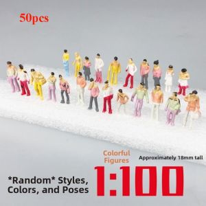 ADAM 10/50pcs 1:25/1:30/1:300 Scale Model Building People Mixed Color Assorted Poses Train Scenery Passengers High Quality Multistyles Standing People
