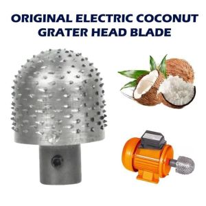 MINIAT Sharp Electric Coconut Grating Machine Stainless Steel Fast Coconut Grater Head Durable Heavy Duty Coconut Grater Machine Head Home Kitchen