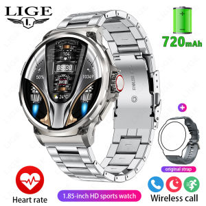 LIGE 2025 HD Screen 710Mah Big Battery Smart Watch Men and Women Bluetooth Call IP67 Waterproof Heart Rate Monitor Sports Fitness Tracker