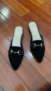 Sục nhung quai sích 3 phân hàng vnxk loại 1 (có video thật) Giày Sục Nữ Chất Liệu Nhung Giày Sục Phong Cách Thời Trang - Lazada