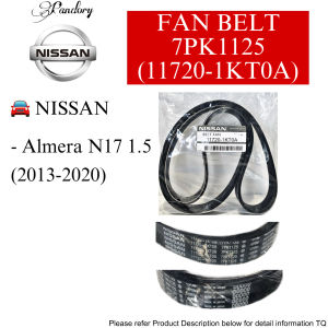 【💯ORIGINAL】7PK1125 (11720-1KT0A) NISSAN FAN BELT NISSAN ALMERA N17 1.5 (2013-2020)