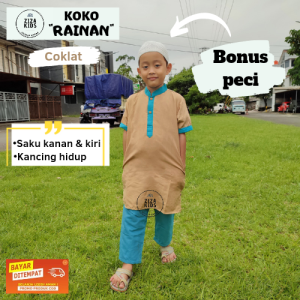 Baju koko Pakistan Anak Laki Laki Model Rainan / Jubah anak laki Laki/ Baju Koko Anak 1 tahun sampai 14 Tahun/ Pakaian Anak Laki Laki/ Baju Kurta Anak Laki laki/ Baju anak trendi