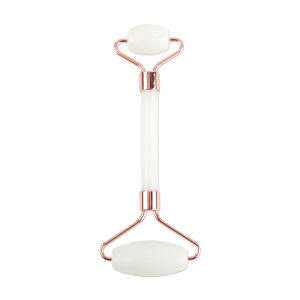 Suolaer Face And Neck Massager Resin Roller Beauty Scraping Double-ended Massage Stick To Unblock And Relax Non-rose Crystal Resin