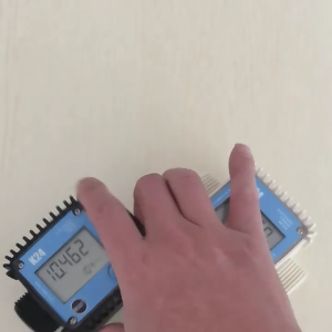 DN25 Electronic Turbine-Flow Meter with LCD Digital Display 10-120L Liquid Flow Sensor Meter Flowmeter for Diesel- Fuel