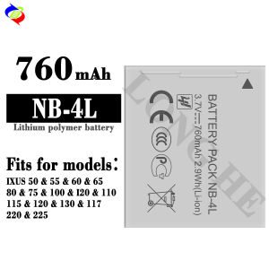 Dimi Is Suitable for Canon NB-4L Mobile Phone Battery IXUS 50/55/60/6580/75/100/120/110/120