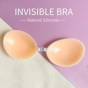 Adore Reusable Silicone Invisible Stick on bra Pads Push Up Enhancer Breast Strapless